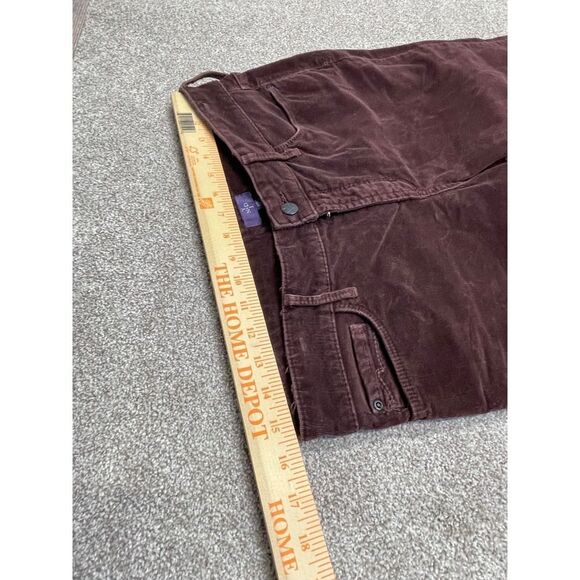 NYDJ womens corduroy legging jeans sz 10P 9” rise brown stretch denim - Picture 10 of 12